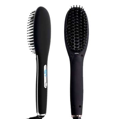 2020 new professional ceramic private label fast hair straightner brush