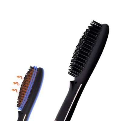 Led Display Straight comb straightener splint for straight and curly hair with internal buckle curling bar