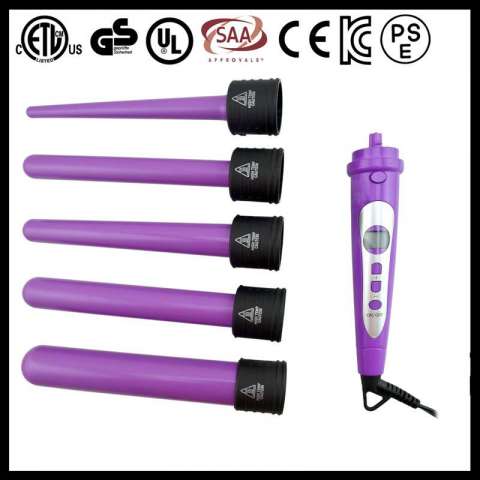 Purpler 5p Barrel Curling Iron (A125)